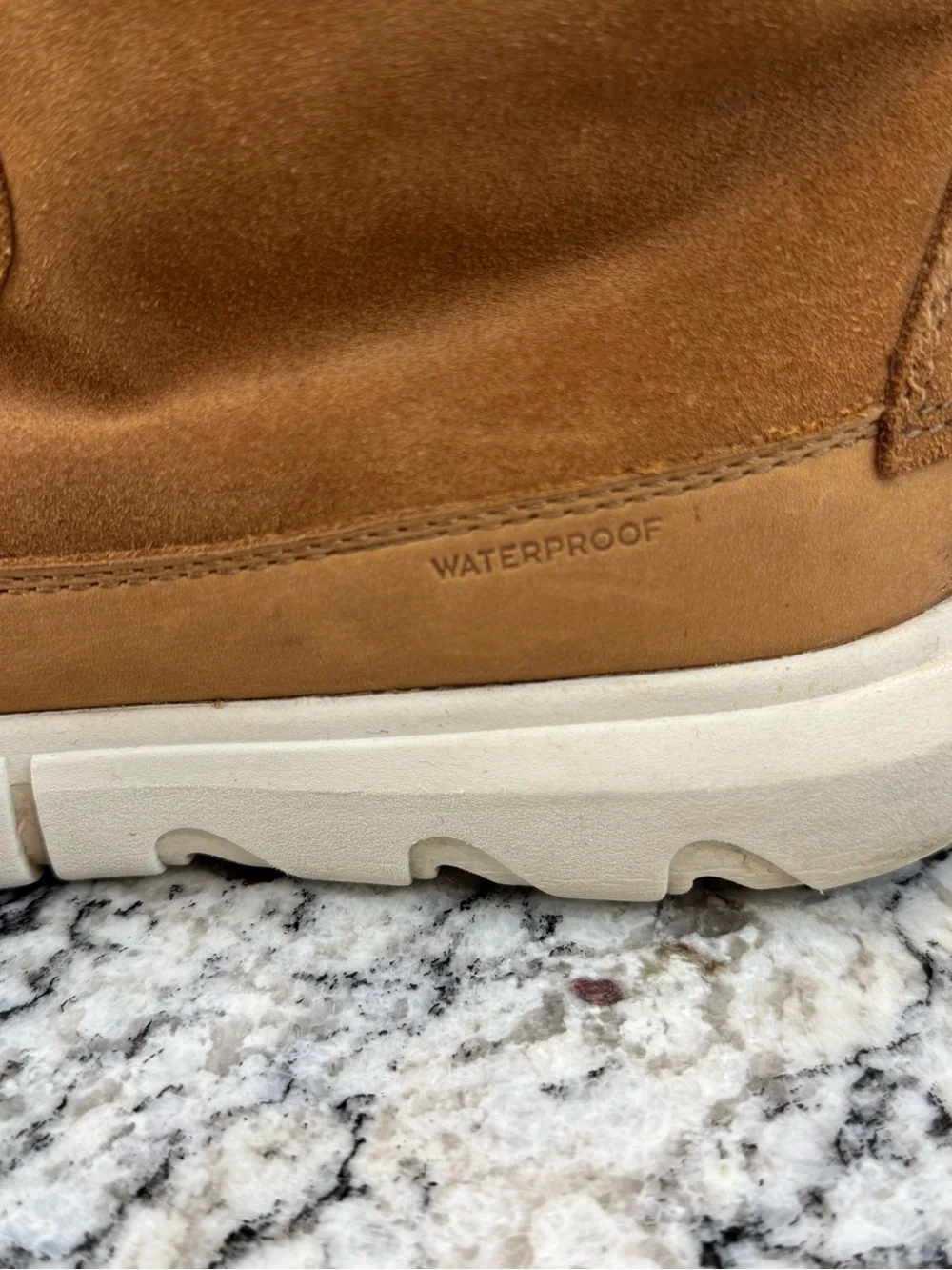 Sorel Explorer Joan Waterproof Suede Boots Brown Faux Fur Women’s 9